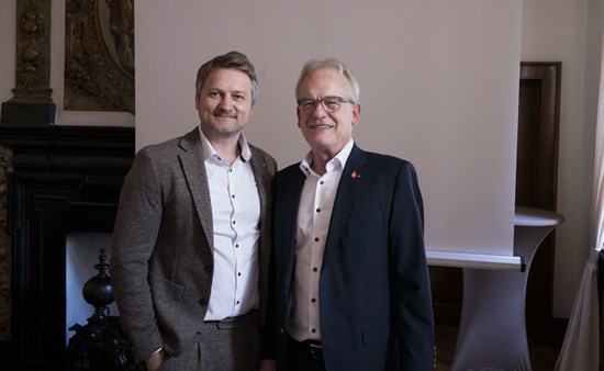 Präsident David Matusiewicz und Governor Clemens Miller